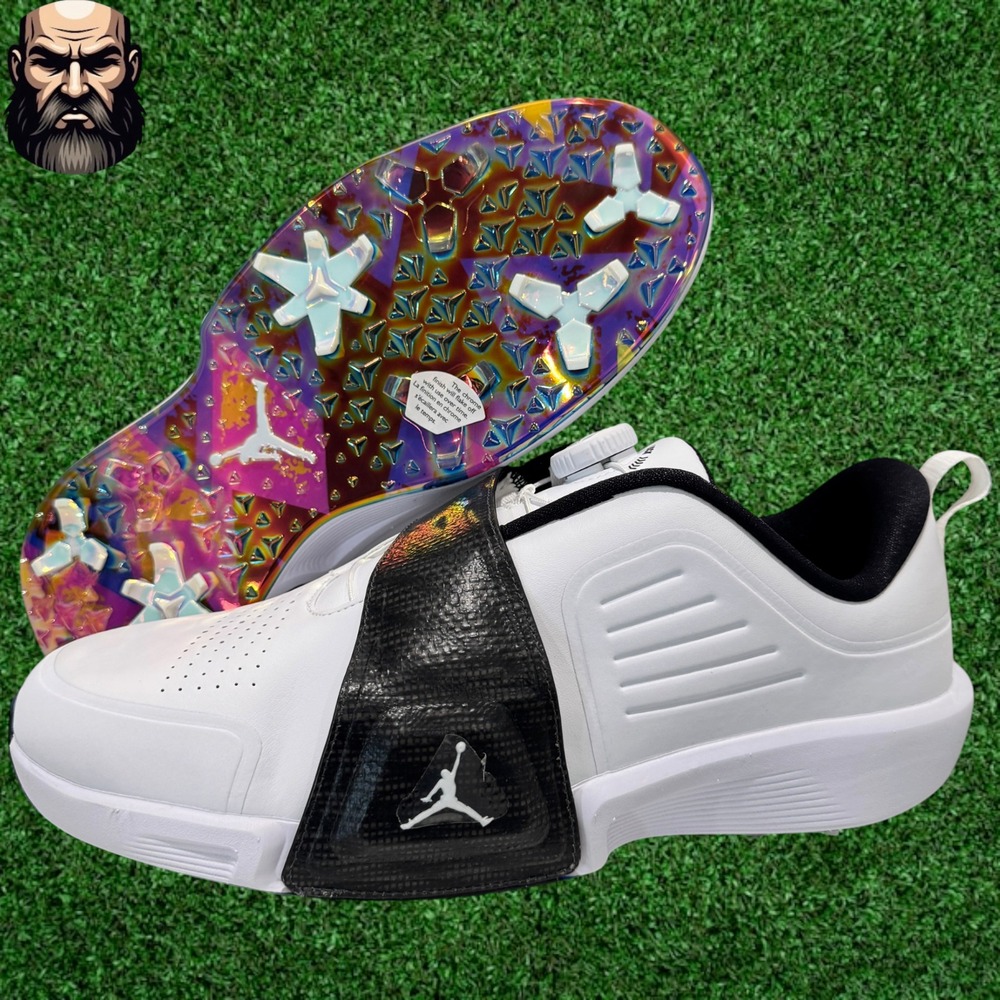 Jordan Air Rev BOA Golf Shoes Comfort FV6338-103 White Black Men's Size 10
